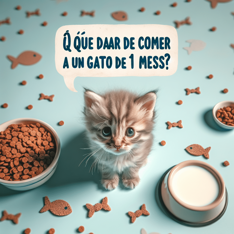 Guía Nutricional Completa: ¿Qué Alimentar a un Gatito de 1 Mes?